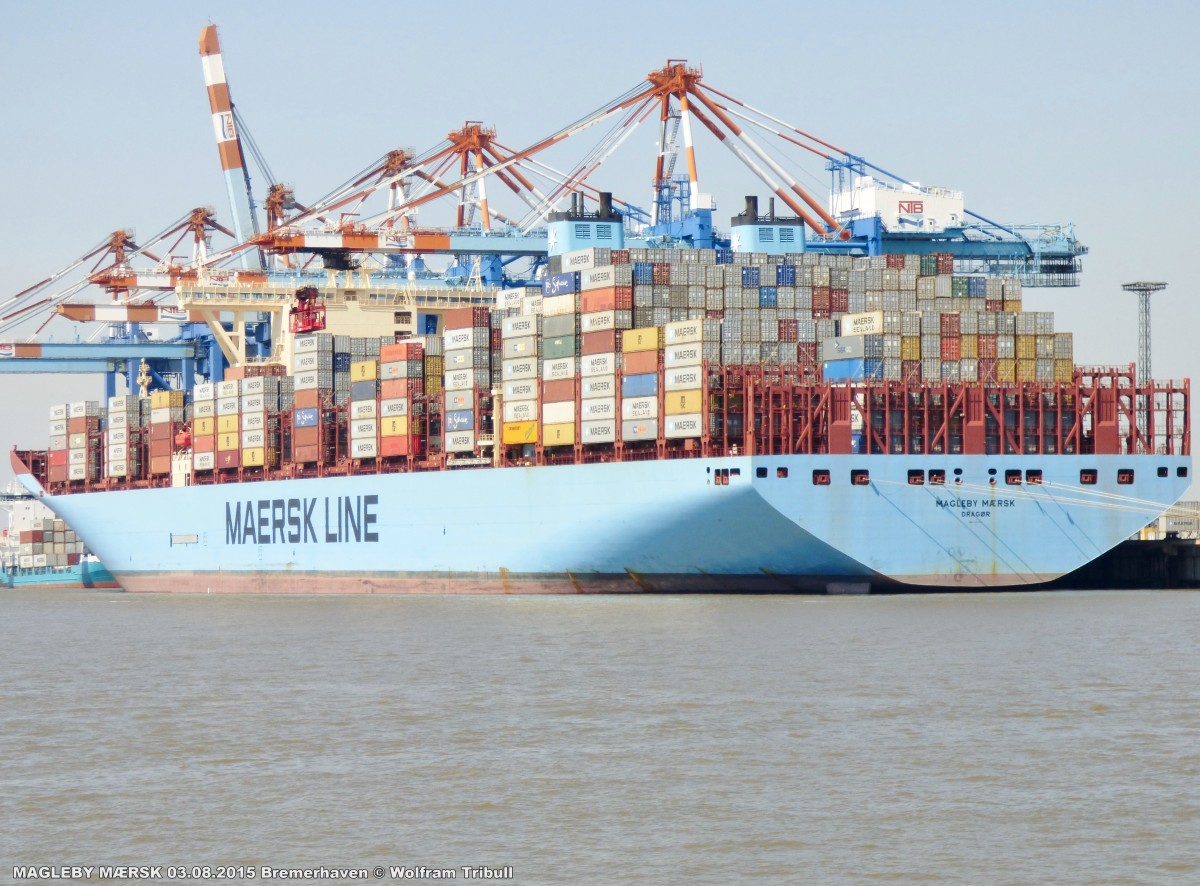 MAGLEBY MRSK am 03.08.2015 bei Bremerhaven Hhe Container Terminal NTB