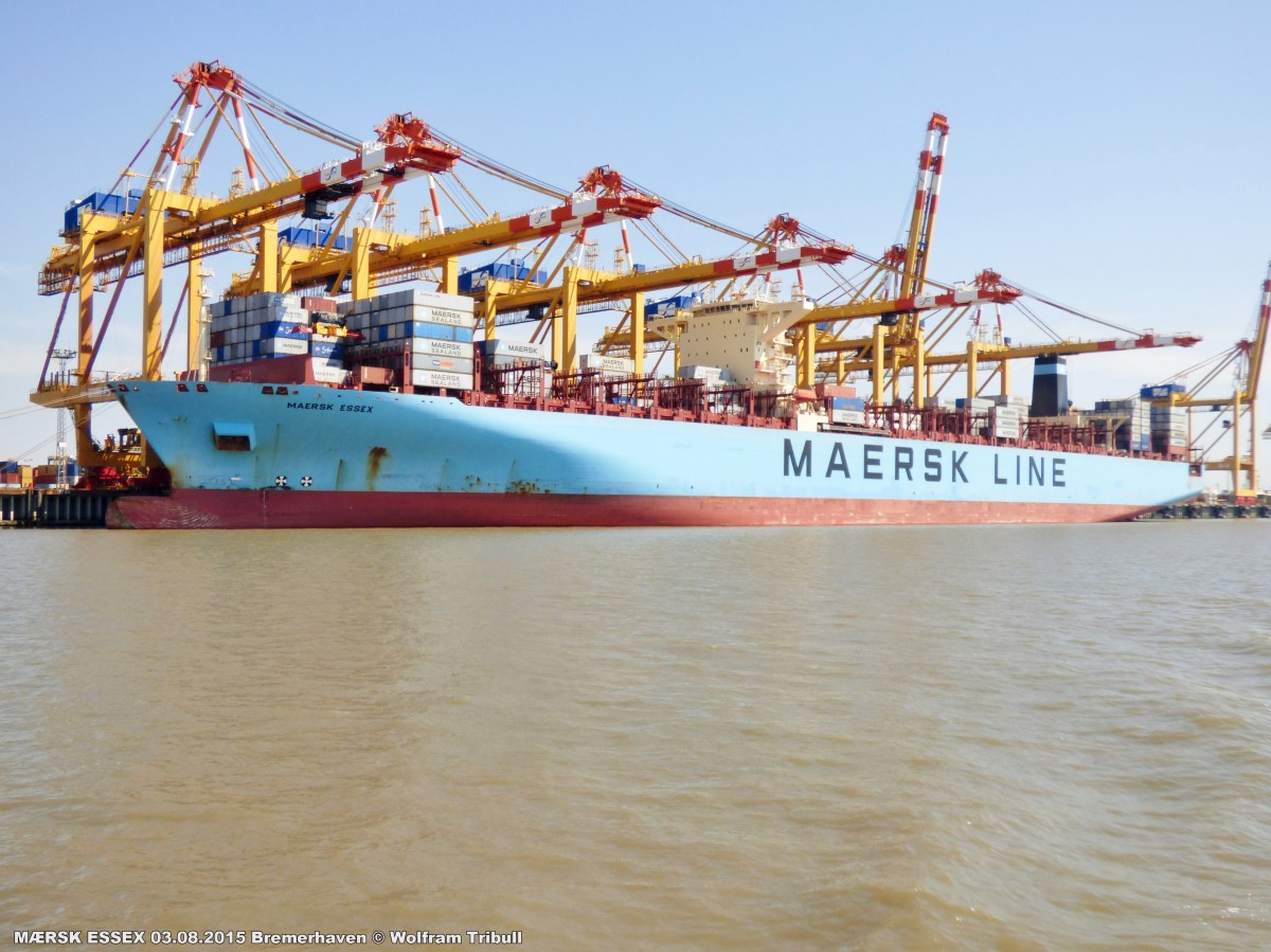 MRSK ESSEX am 03.08.2015 bei Bremerhaven Hhe Container Terminal Eurogate